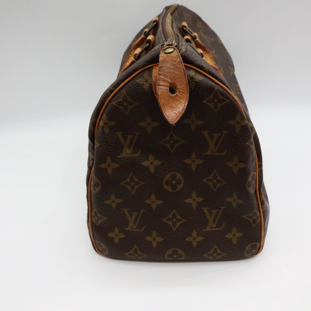 Louis Vuitton Speedy 30 Brown Monogram Handbag - Lux Central