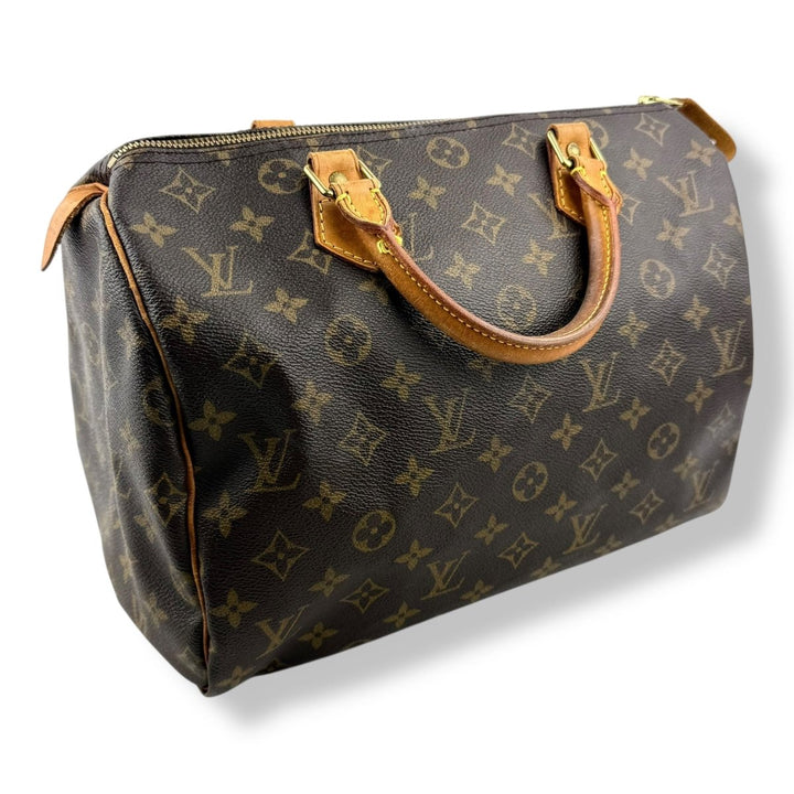 Louis Vuitton Speedy 30 Brown Monogram Handbag - Lux Central