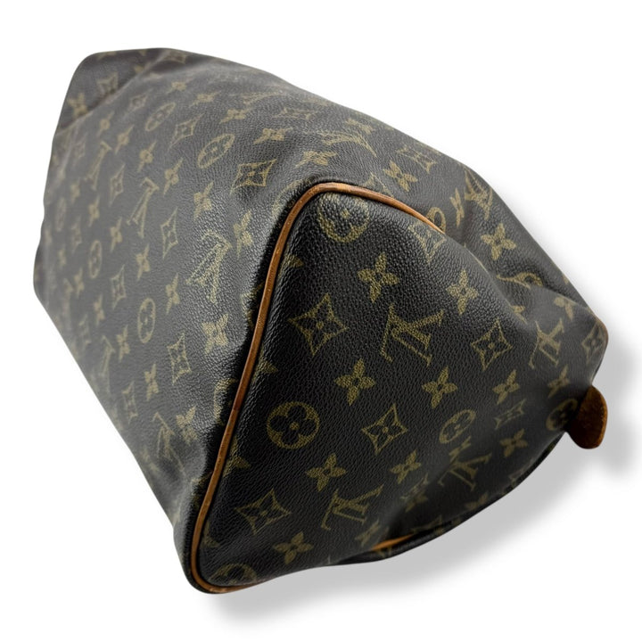 Louis Vuitton Speedy 30 Brown Monogram Handbag - Lux Central