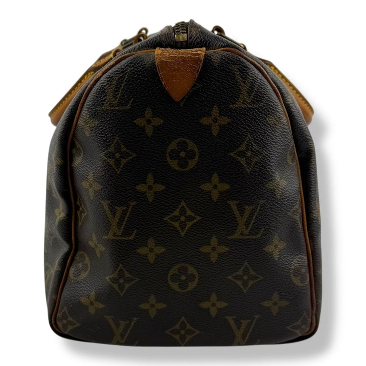 Louis Vuitton Speedy 30 Brown Monogram Handbag - Lux Central