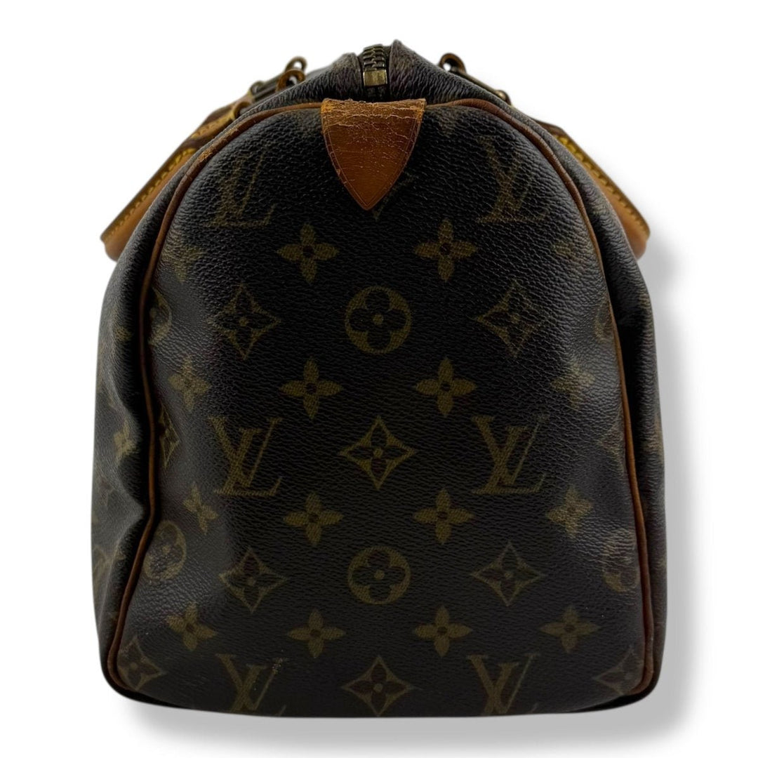 Louis Vuitton Speedy 30 Brown Monogram Handbag - Lux Central