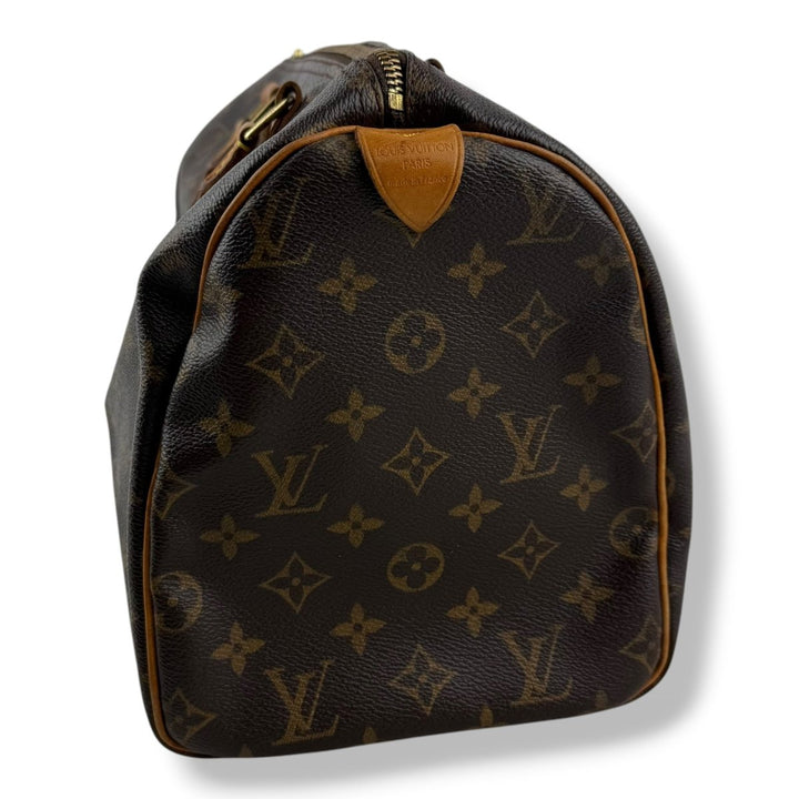 Louis Vuitton Speedy 30 Brown Monogram Handbag - Lux Central