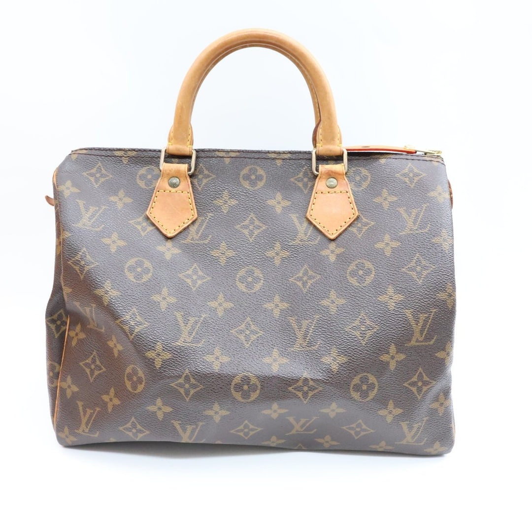Louis Vuitton Speedy 30 Brown Monogram Handbag - Lux Central