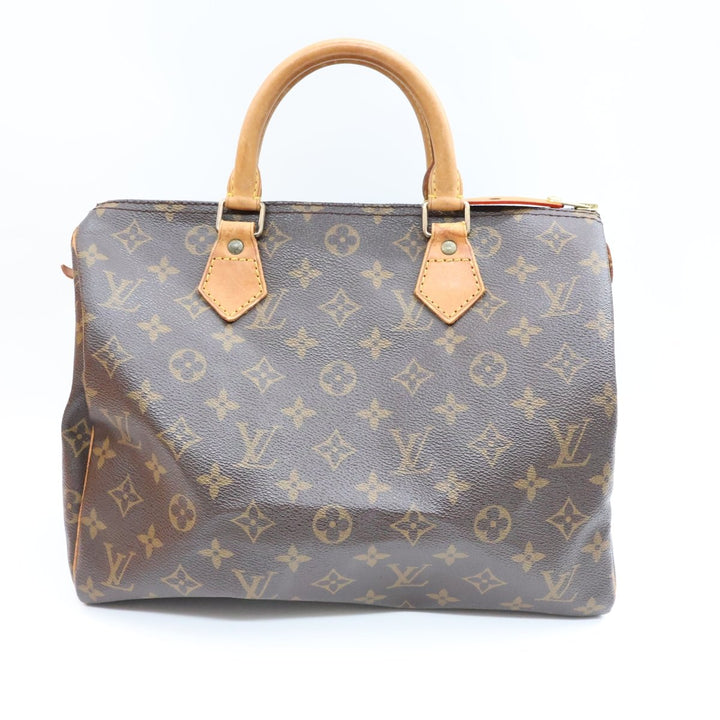 Louis Vuitton Speedy 30 Brown Monogram Handbag - Lux Central