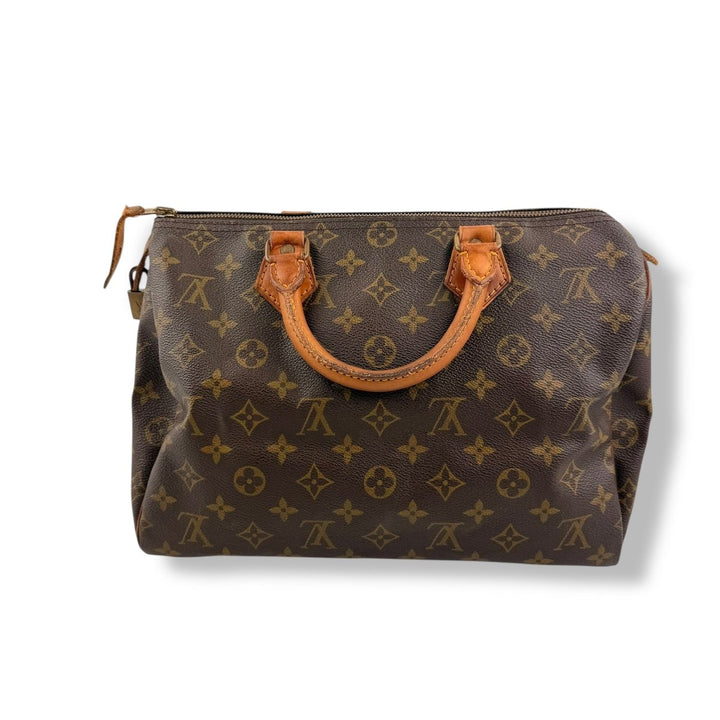 Louis Vuitton Speedy 30 Brown Monogram Handbag - Lux Central