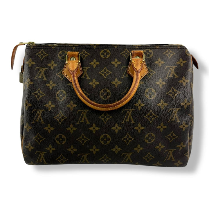 Louis Vuitton Speedy 30 Brown Monogram Handbag - Lux Central