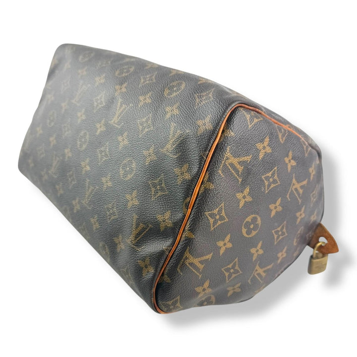 Louis Vuitton Speedy 30 Brown Monogram Handbag - Lux Central