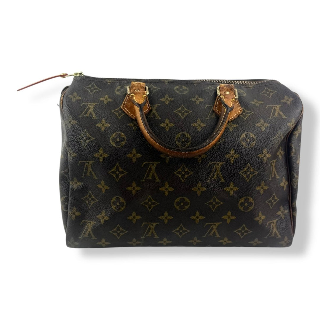 Louis Vuitton Speedy 30 Brown Monogram Handbag - Lux Central