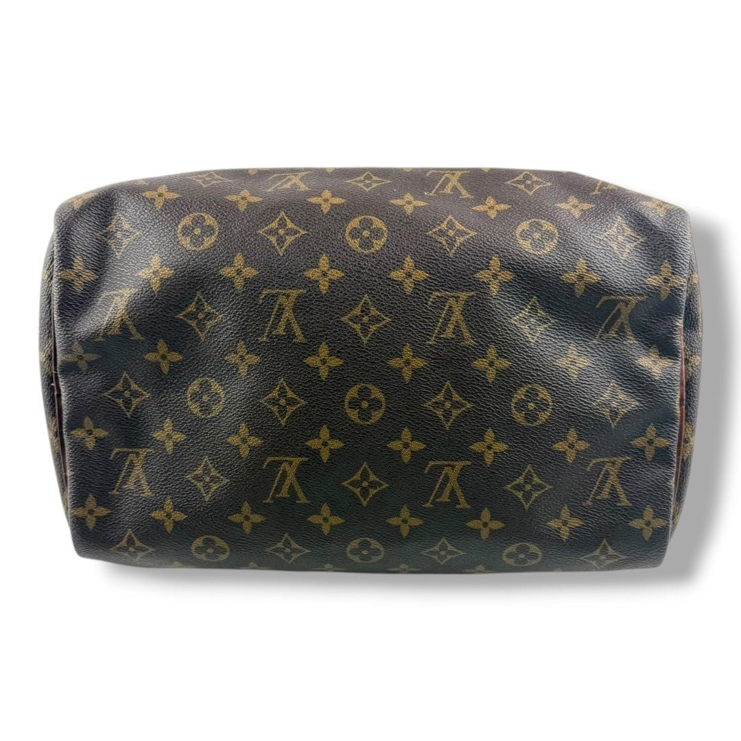 Louis Vuitton Speedy 30 Brown Monogram Handbag - Lux Central