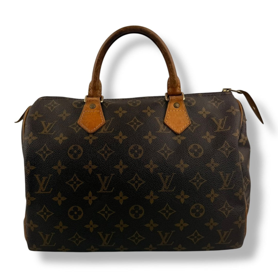 Louis Vuitton Speedy 30 Brown Monogram Handbag - Lux Central