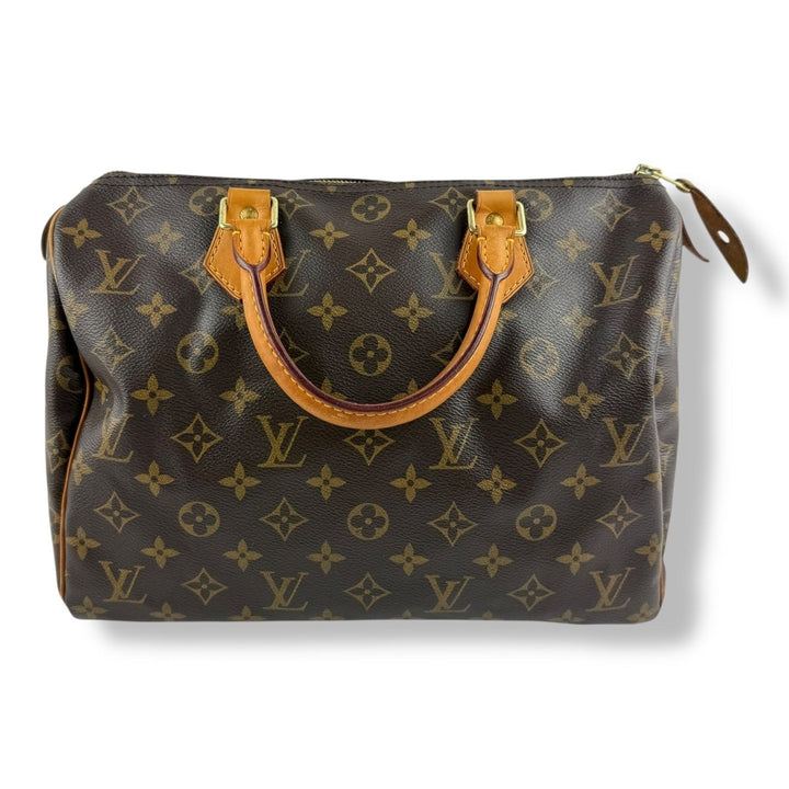 Louis Vuitton Speedy 30 Brown Monogram Handbag - Lux Central