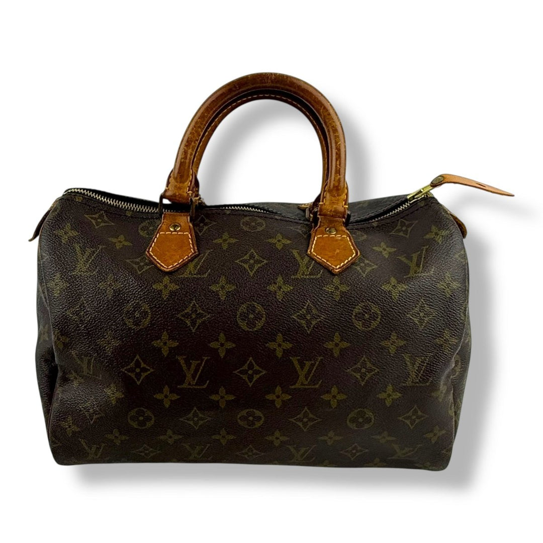 Louis Vuitton Speedy 30 Brown Monogram Handbag - Lux Central