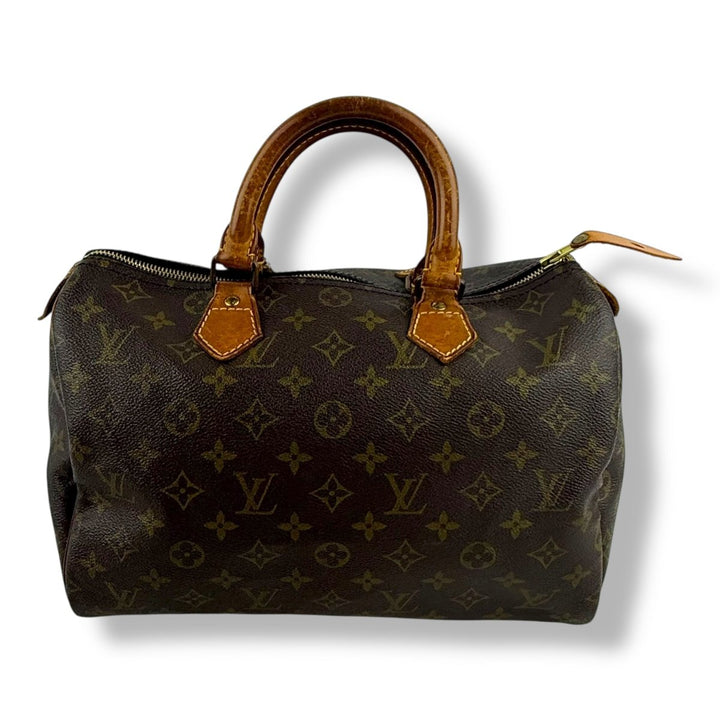 Louis Vuitton Speedy 30 Brown Monogram Handbag - Lux Central