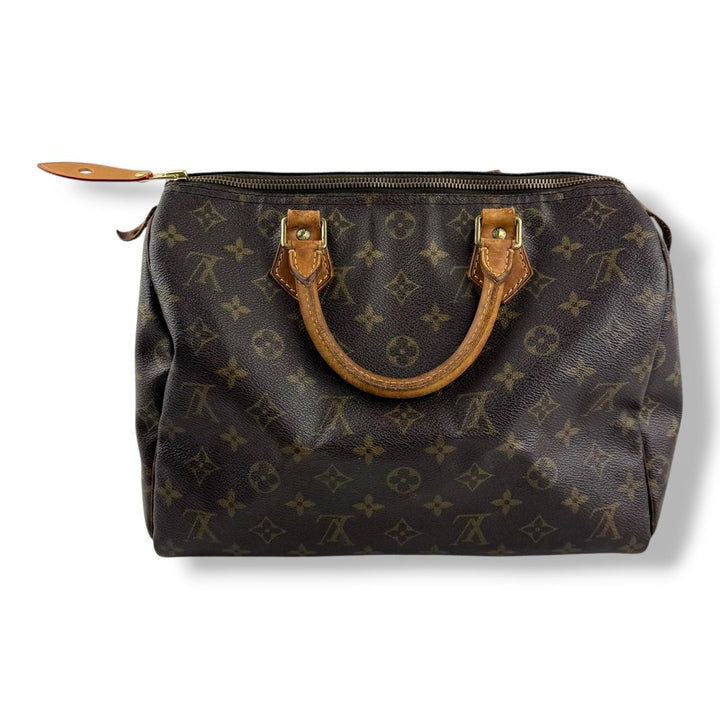 Louis Vuitton Speedy 30 Brown Monogram Handbag - Lux Central
