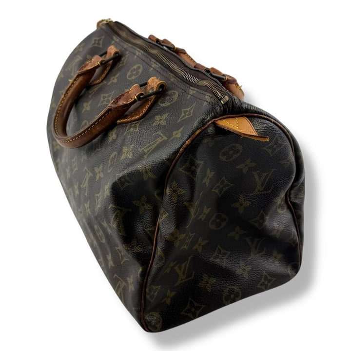 Louis Vuitton Speedy 30 Brown Monogram Handbag - Lux Central