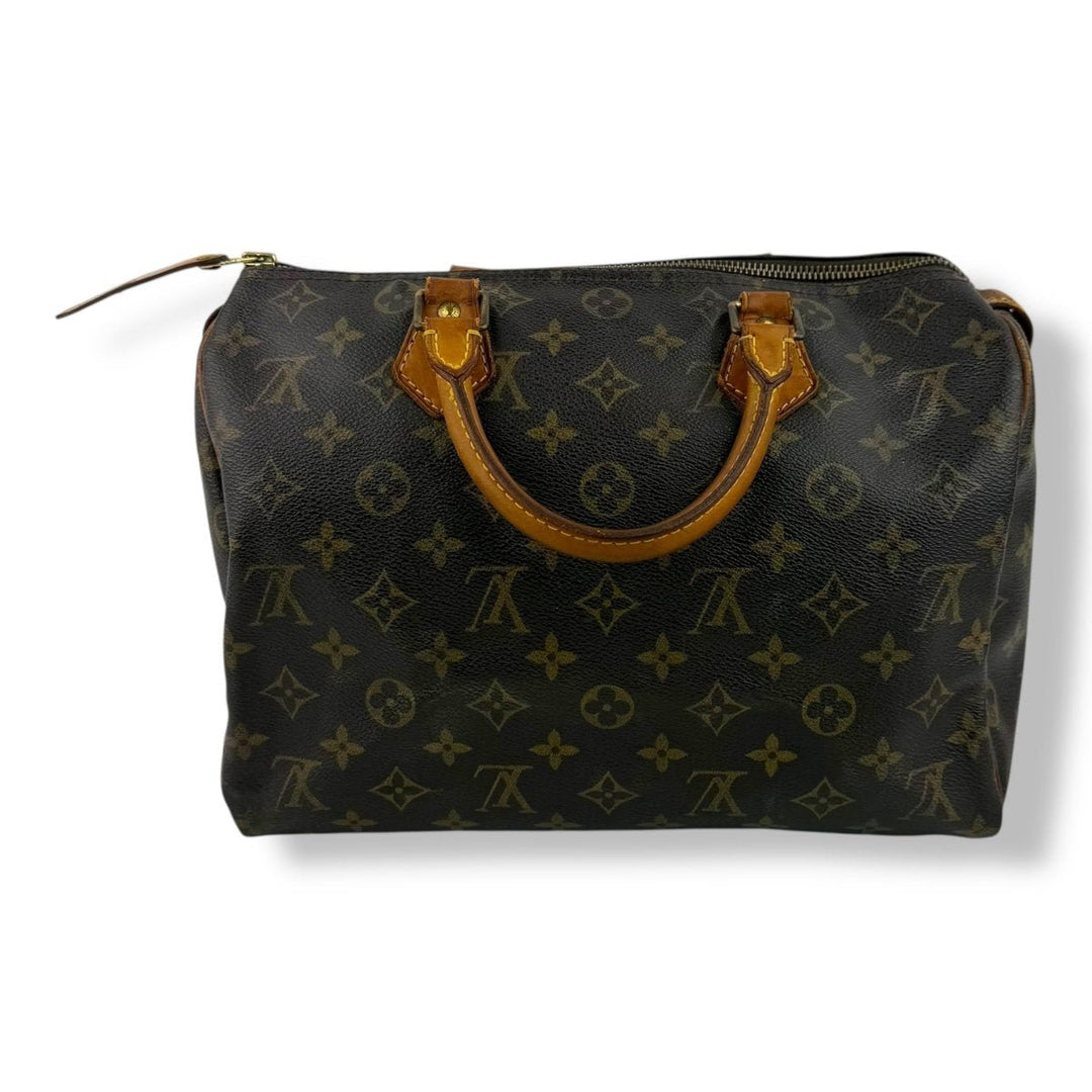 Louis Vuitton Speedy 30 Brown Monogram Handbag - Lux Central