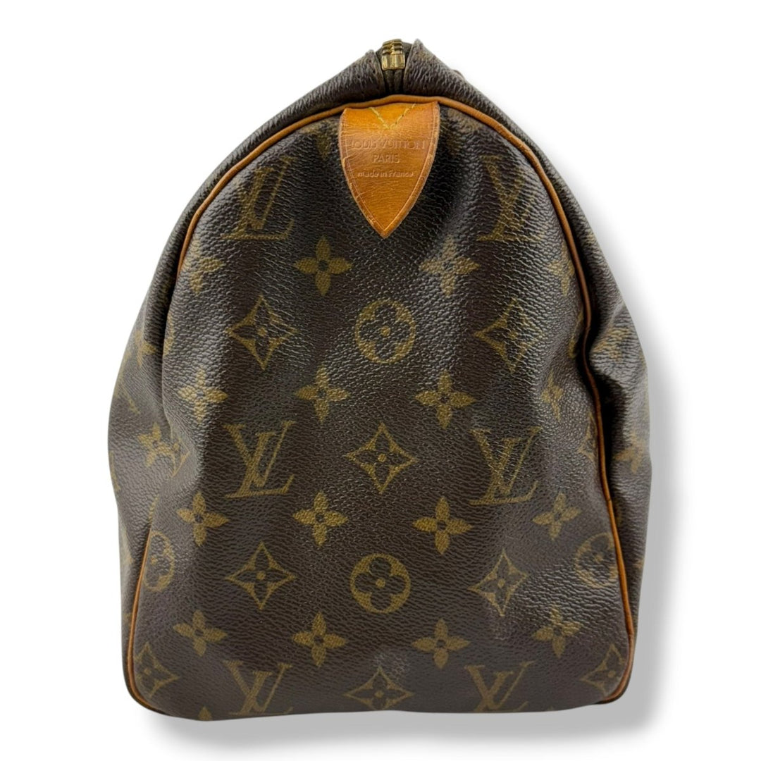 Louis Vuitton Speedy 30 Brown Monogram Handbag - Lux Central