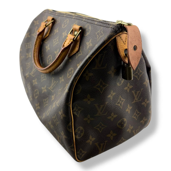 Louis Vuitton Speedy 30 Brown Monogram Handbag - Lux Central