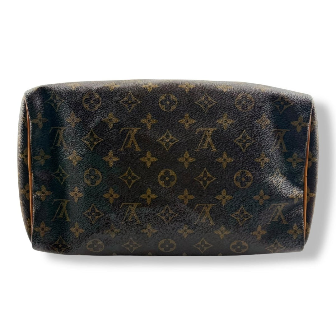 Louis Vuitton Speedy 30 Brown Monogram Handbag - Lux Central