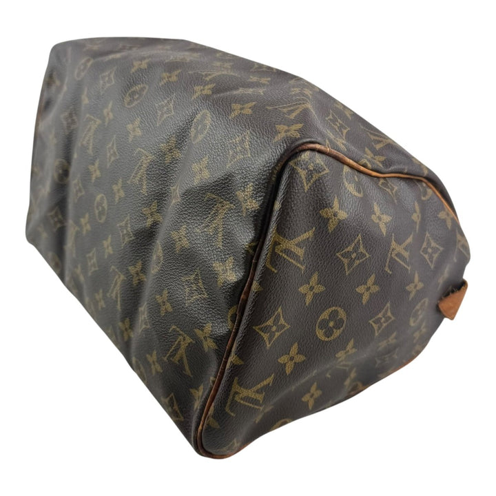 Louis Vuitton Speedy 30 Brown Monogram Handbag - Lux Central