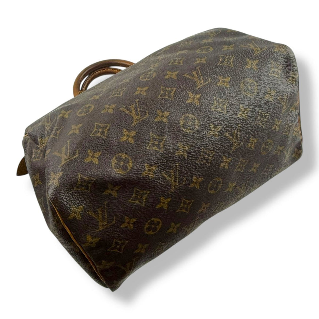 Louis Vuitton Speedy 30 Brown Monogram Handbag - Lux Central