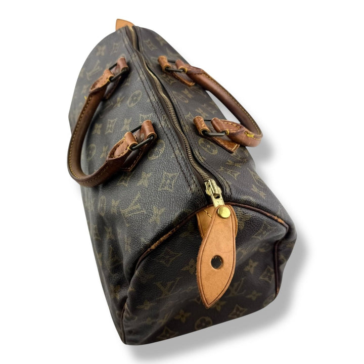 Louis Vuitton Speedy 30 Brown Monogram Handbag - Lux Central