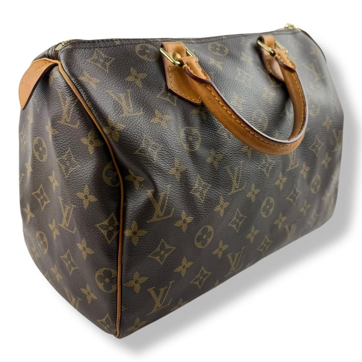 Louis Vuitton Speedy 30 Brown Monogram Handbag - Lux Central
