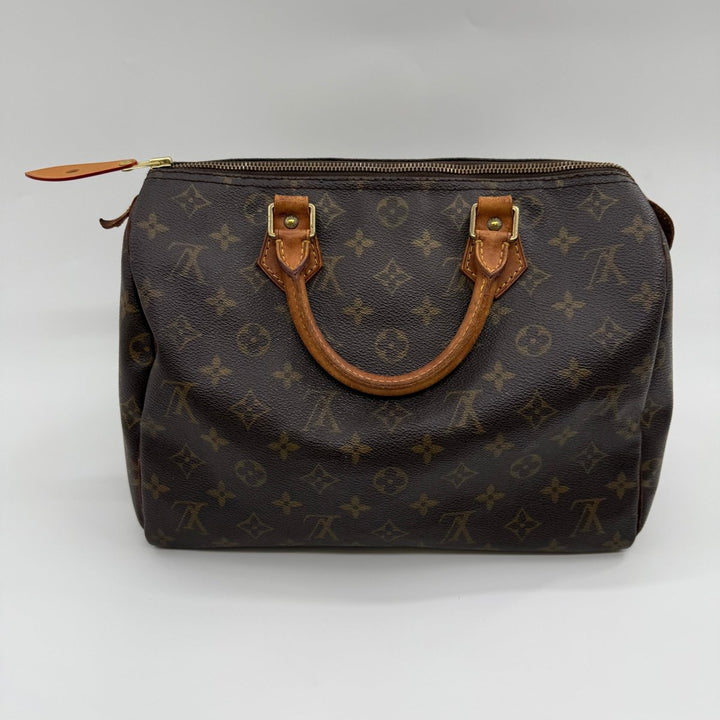 Louis Vuitton Speedy 30 Brown Monogram Handbag - Lux Central