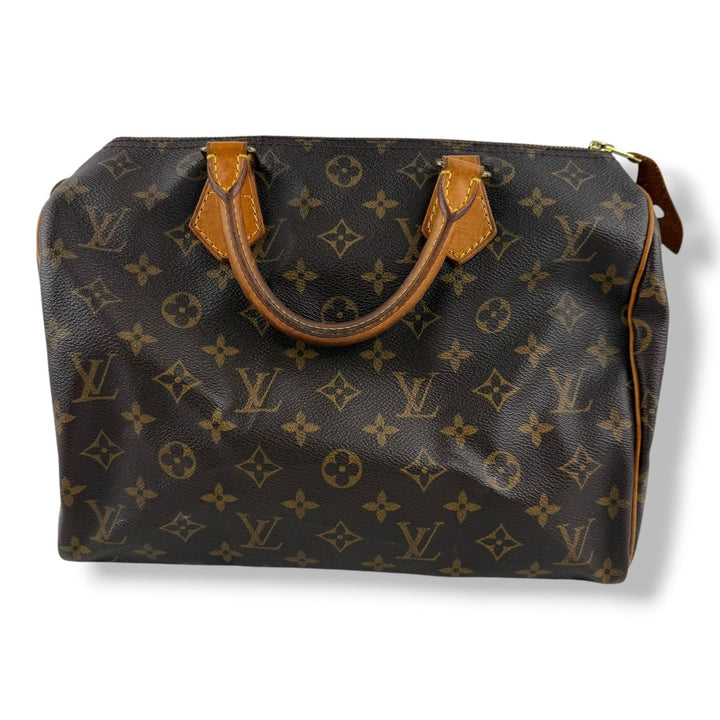 Louis Vuitton Speedy 30 Brown Monogram Handbag - Lux Central
