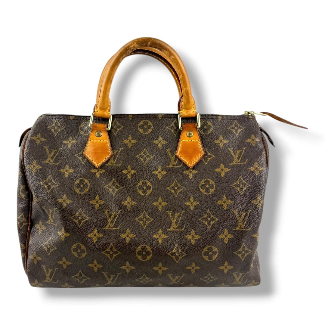 Louis Vuitton Speedy 30 Brown Monogram Handbag - Lux Central