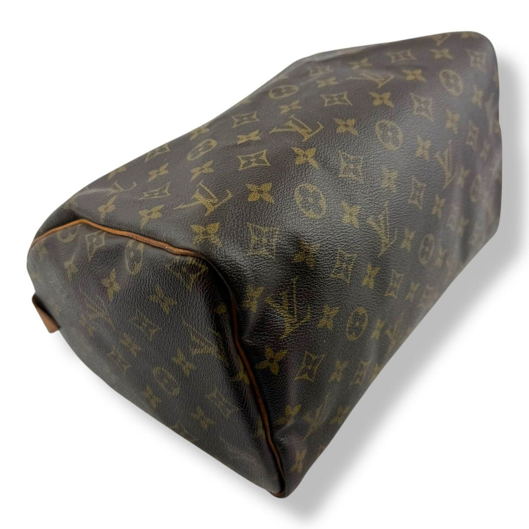 Louis Vuitton Speedy 30 Brown Monogram Handbag - Lux Central