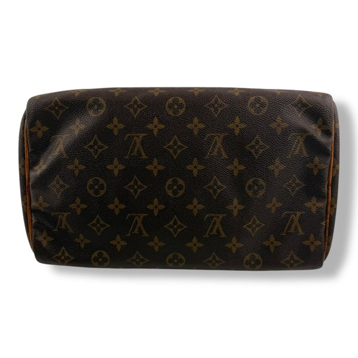 Louis Vuitton Speedy 30 Brown Monogram Handbag - Lux Central
