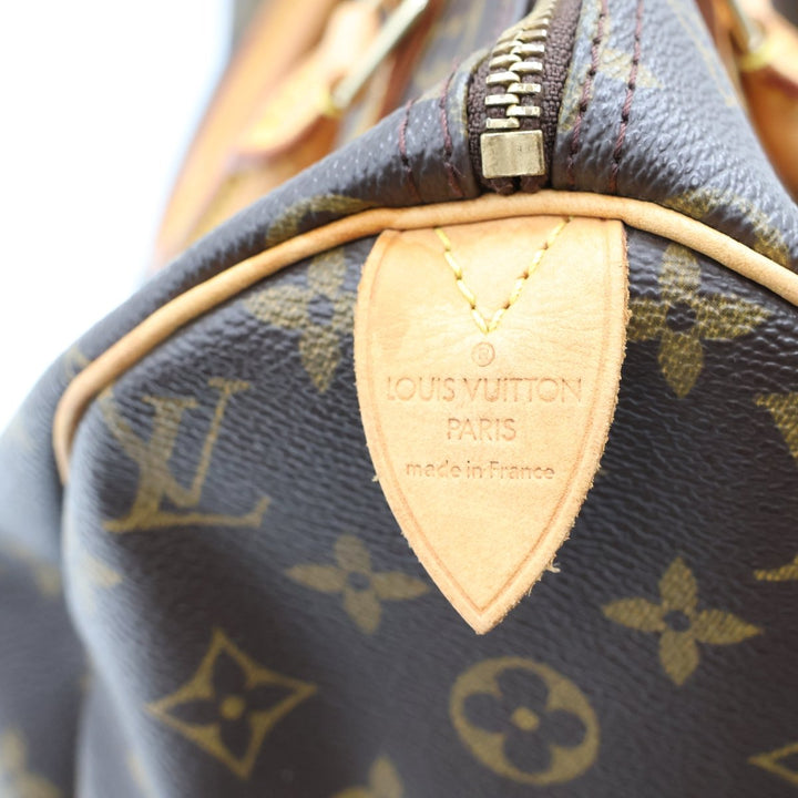Louis Vuitton Speedy 30 Brown Monogram Handbag - Lux Central