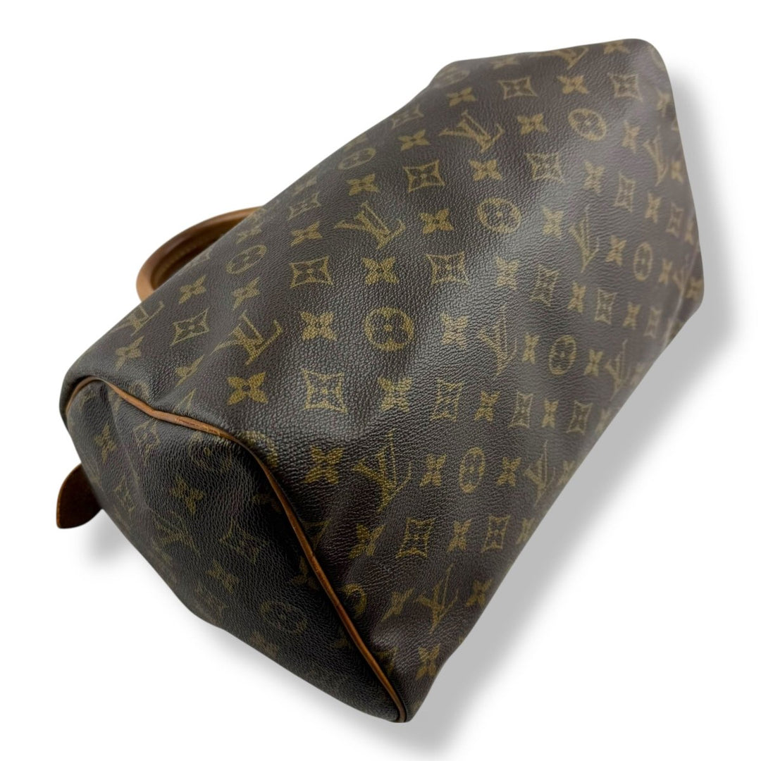 Louis Vuitton Speedy 30 Brown Monogram Handbag - Lux Central