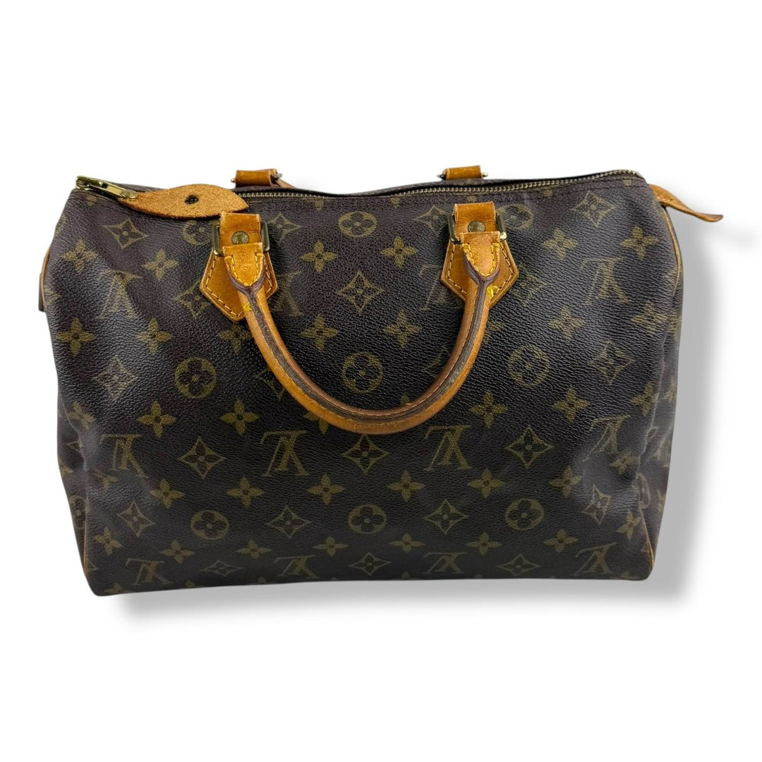 Louis Vuitton Speedy 30 Brown Monogram Handbag - Lux Central