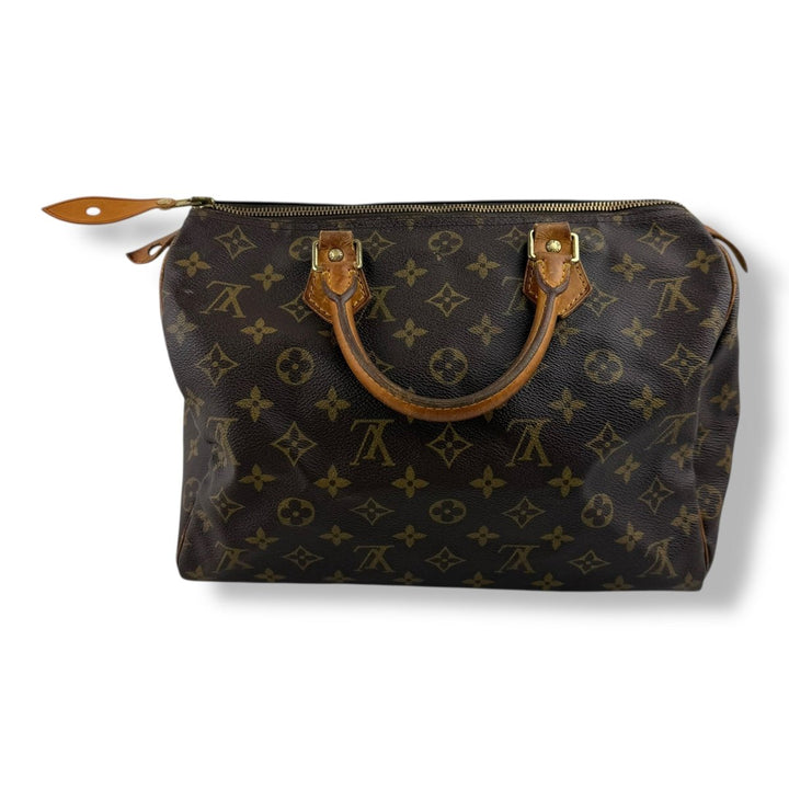 Louis Vuitton Speedy 30 Brown Monogram Handbag - Lux Central
