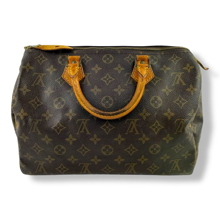 Louis Vuitton Speedy 30 Brown Monogram Handbag - Lux Central