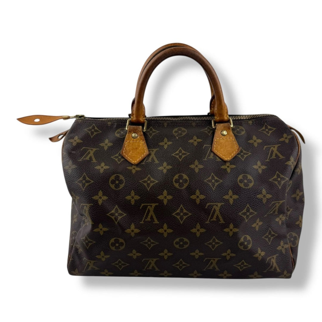 Louis Vuitton Speedy 30 Brown Monogram Handbag - Lux Central
