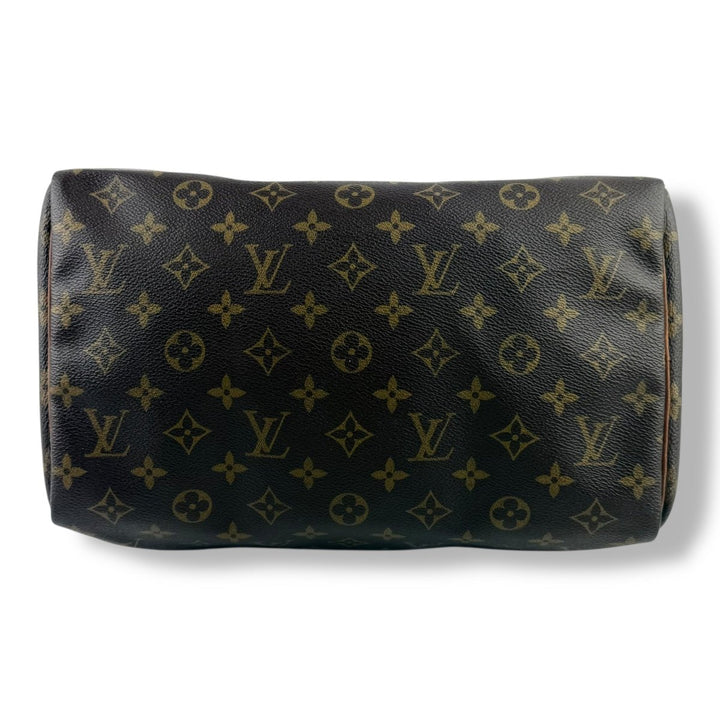 Louis Vuitton Speedy 30 Brown Monogram Handbag - Lux Central