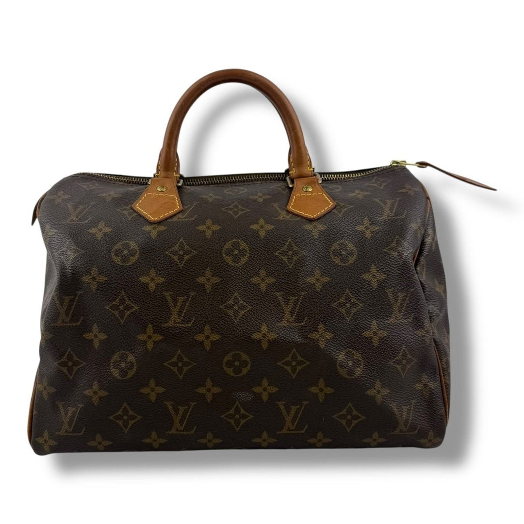 Louis Vuitton Speedy 30 Brown Monogram Handbag - Lux Central