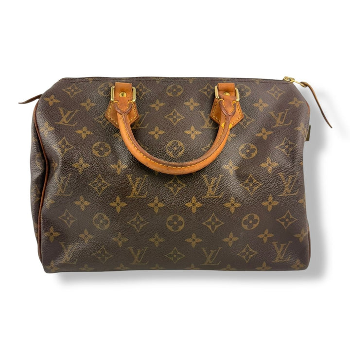Louis Vuitton Speedy 30 Brown Monogram Handbag - Lux Central