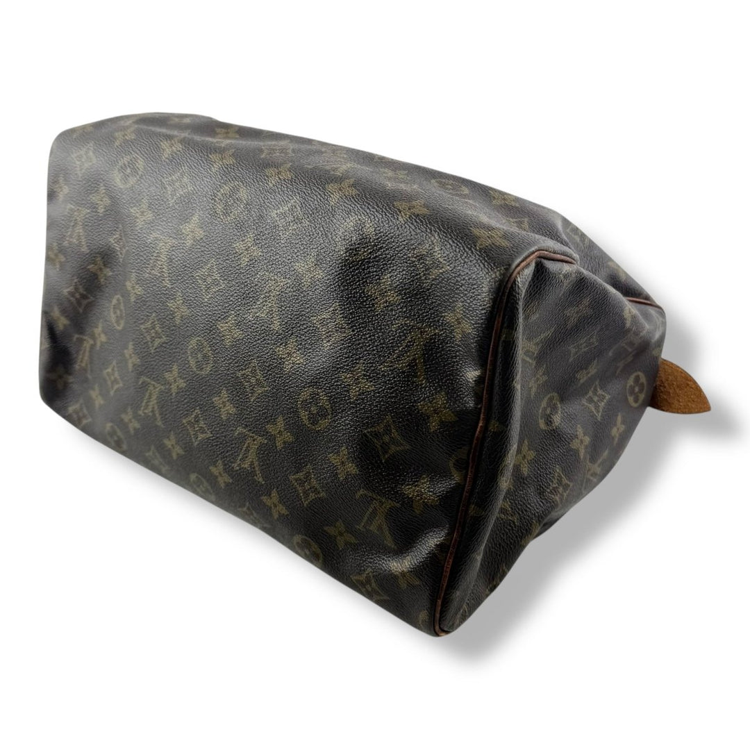 Louis Vuitton Speedy 30 Brown Monogram Handbag - Lux Central