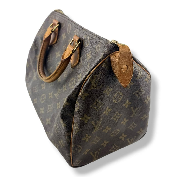 Louis Vuitton Speedy 30 Brown Monogram Handbag - Lux Central