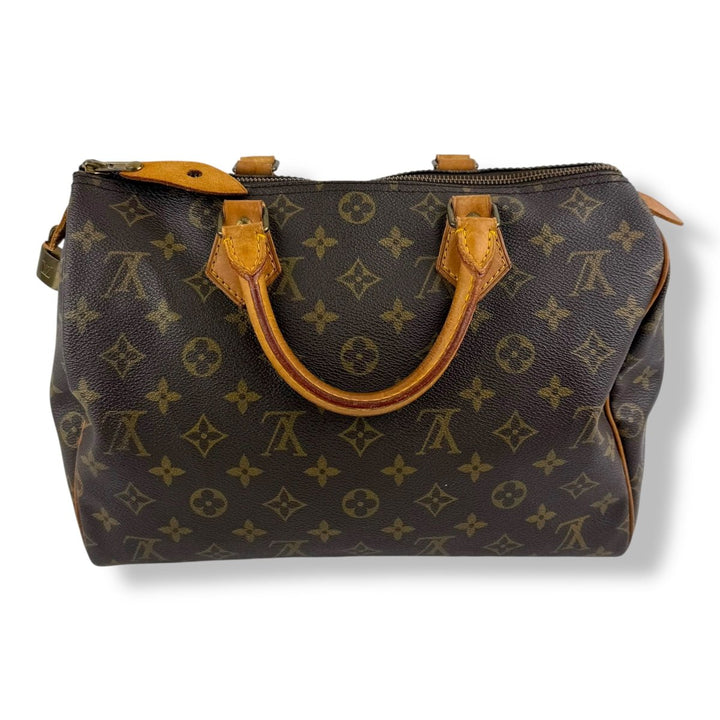 Louis Vuitton Speedy 30 Brown Monogram Handbag - Lux Central