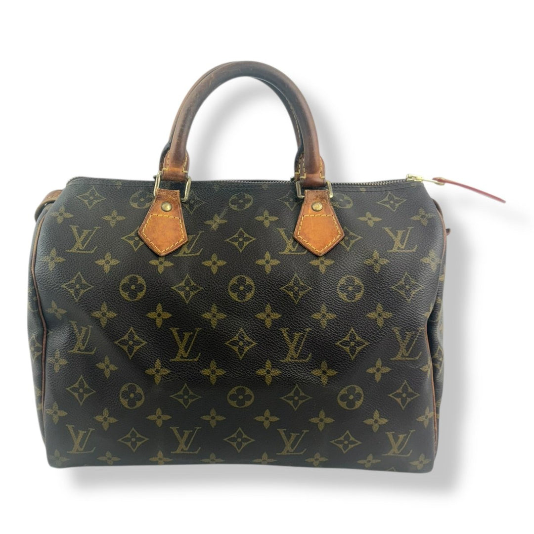 Louis Vuitton Speedy 30 Brown Monogram Handbag - Lux Central