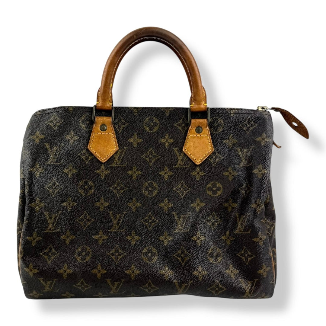 Louis Vuitton Speedy 30 Brown Monogram Handbag - Lux Central