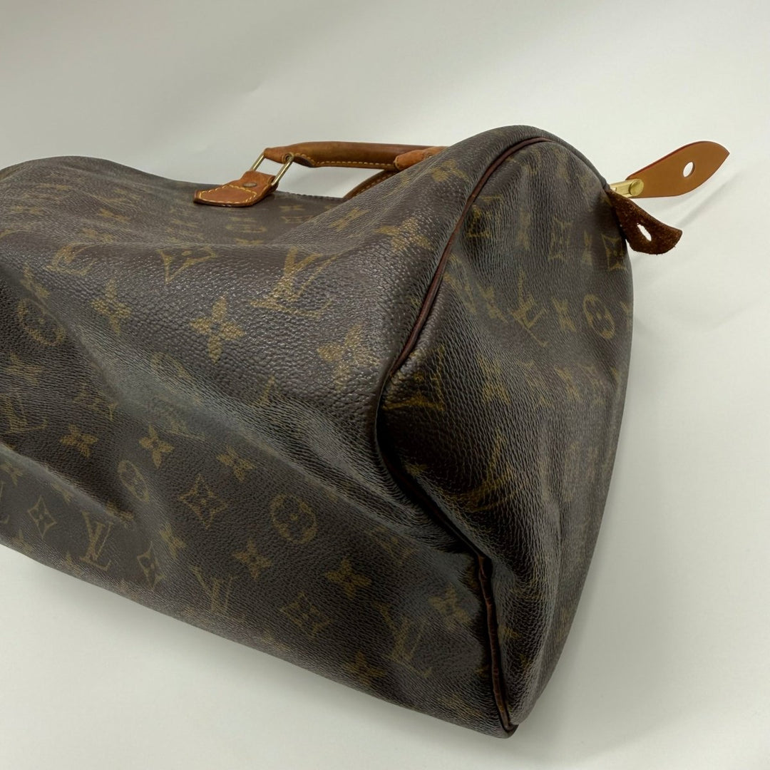 Louis Vuitton Speedy 30 Brown Monogram Handbag - Lux Central
