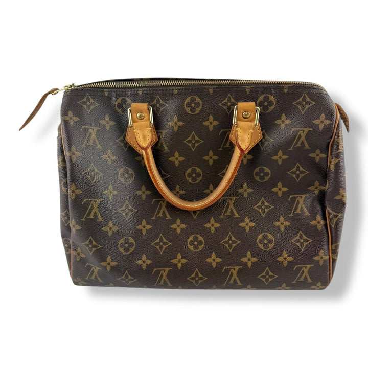 Louis Vuitton Speedy 30 Brown Monogram Handbag - Lux Central