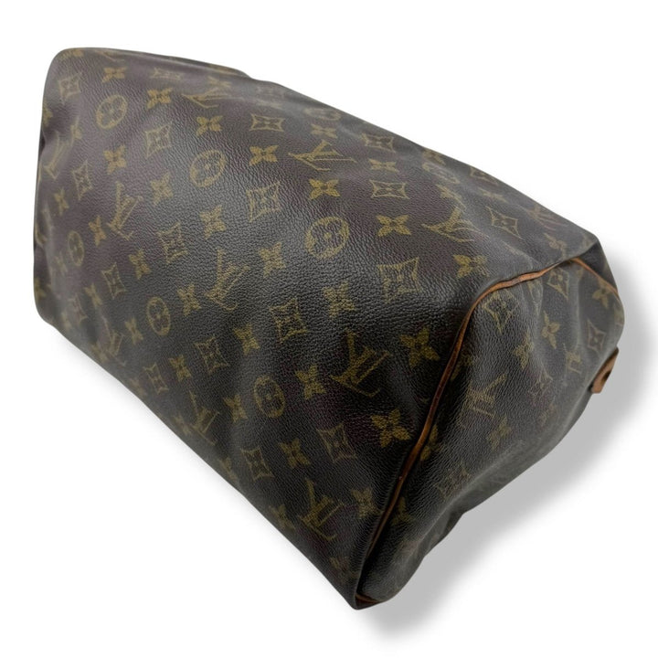 Louis Vuitton Speedy 30 Brown Monogram Handbag - Lux Central