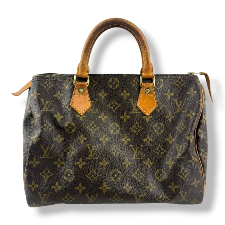 Louis Vuitton Speedy 30 Brown Monogram Handbag - Lux Central